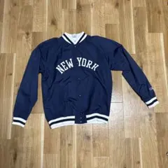 Champion ネイビー スタジャン Lサイズ NEW YORK刺繍