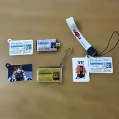 なめ猫　猫八　免許証　キーホルダー　ストラップセット