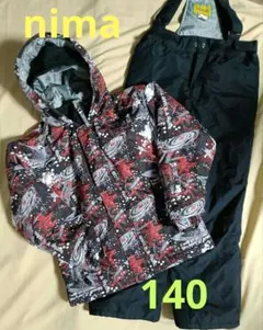 美品 nima ニーマ　スキー　スノボー　上下セット　キッズ　140