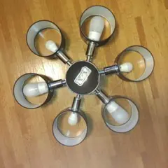 シルバー/ホワイト 6灯インテリア照明