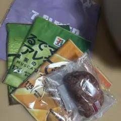 セブんイレブン　ハッピーくじ　トートバッグ　タオル　パン