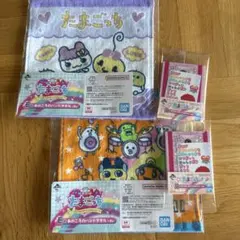 たまごっち 一番くじ　E賞ハンドタオル　G賞　4点セット