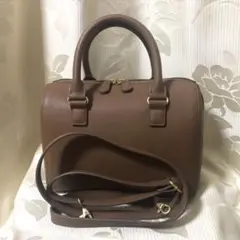 【使用1回のみ】ユニクロ　2way レディースバッグ　ブラウン