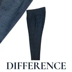 DIFFERENCE スラックス　ウール　グレンチェック　ブイスリット　82cm