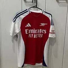 アーセナル 白 ワインレッド 長袖サッカーユニフォーム adidas 三つ葉