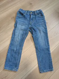 美品 LEE リー デニムブルー スリムフィットパンツ 100cm