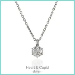 ☆新品　Heart & Cupid ジルコニア ネックレス ステンレス 316L