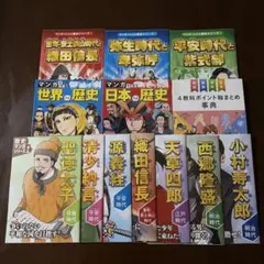 進研ゼミ　小学生講座　歴史本　4教科ポイント総まとめ　6年生　13冊