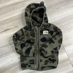 ココ様専用⭐︎ ノースフェイス　くま耳　ボアパーカー　迷彩90cm