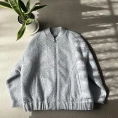 ZARA ブークレ オーバーサイズ ボンバージャケット