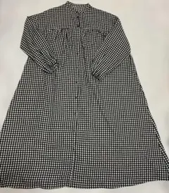 mumokuteki ムモクテキ ギンガムチェック ロングワンピース