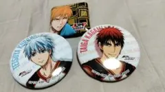 黒子のバスケ　ミニ缶バッチ3点セット