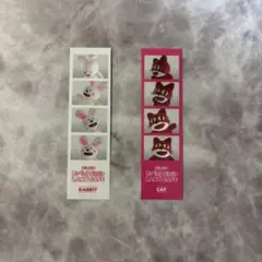 たべっ子どうぶつ LAND CAFE 実写4カットステッカー 2点セット