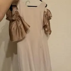 FURFUR ピンク　フリル袖ドレス　結婚式