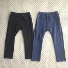 ユニクロ レギンス パンツ 2枚セット デニム 100