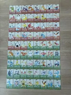 ポケモンカードダス　モンスターコレクションカードセット 72枚　赤　緑