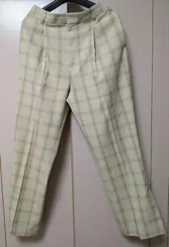 LOWRYSFARM チェック柄 プリーツ パンツ ローリーズファーム