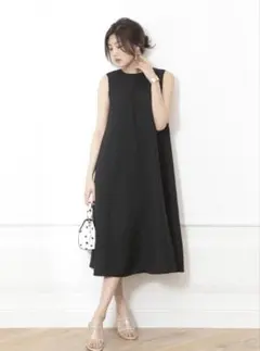 Mystrada フレアノースリワンピ　ブラック