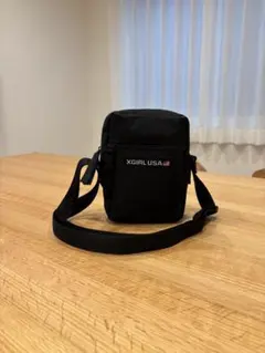 X-girl USA ショルダーバッグ ブラック　美品✨