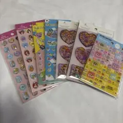 【セリア】ディズニープリンセス たまごっち クレヨンしんちゃん シールまとめ売りのサムネイル