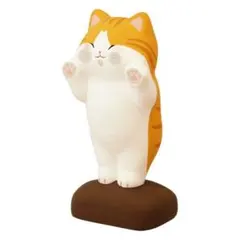 リュウコドウ 龍虎堂 ぺったり猫 茶トラ 猫の置物
