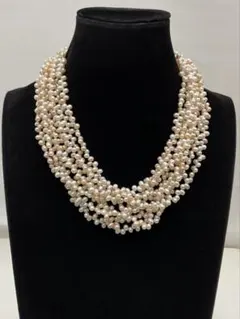 50.223【ネックレス】淡水パール　ヴィンテージ　アンティーク