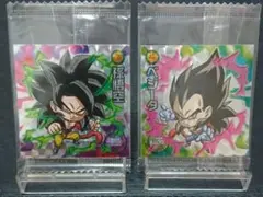 ドラゴンボール ウエハースシール 孫悟空 ベジータ GR W5-20 W5-21