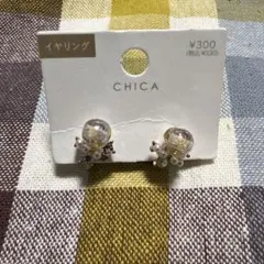 3COINS スリーコインズ　CHICA イヤリング パール ビジュー