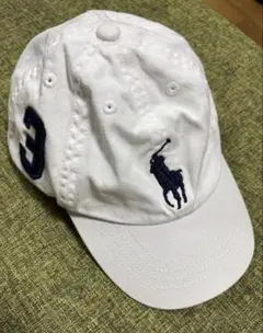 ポロラルフローレン キッズサイズ　ホワイトキャップ 送料無料
