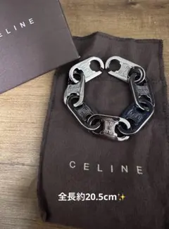 乃*音様 希少/CELINE セリーヌ トリオンフ チェーン ブレスレット 箱