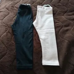H&M　レギンスセット 黒色　ピンク　2点セット