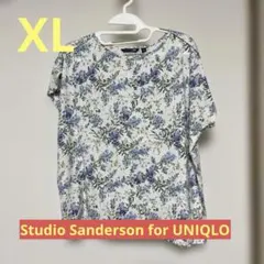 【美品】Studio Sanderson for UNIQLO 花柄TシャツXLのサムネイル