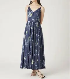 フレイアイディー　ボタニカルプリントキャミソールワンピース