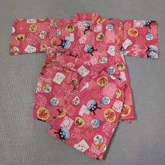新品未使用 アンパンマン 甚平 ピンク 女の子 100cm