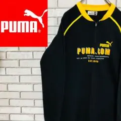 【キッズ】プーマ☆ ハーフジップ 薄手刺繍ロゴ 長袖 Tシャツ 160サイズ