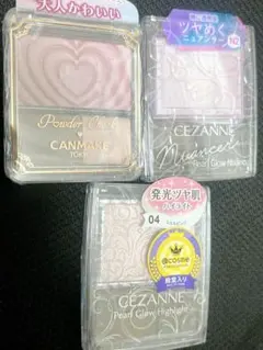 CANMAKE パウダーチーク P05 & CEZANNE パールグロウセット