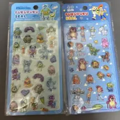 ピクサー ぷくぷくシール 2シートセット　トイストーリー　モンスターズインク