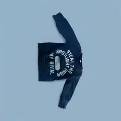 ネイビー プリント トレーナー 90