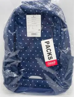 Coleman Packs ネイビー ドットリュック