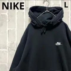 NIKE ナイキ パーカー スウェット 刺繍 L プルオーバー スウッシュ裏起毛