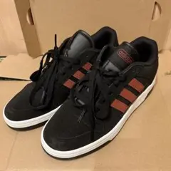 adidas ハイカットスニーカー 27.5cm ブラック/レッド - メルカリ