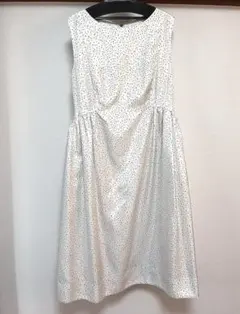 CELFORD ノースリーブワンピース　ホワイト　Mサイズ　38