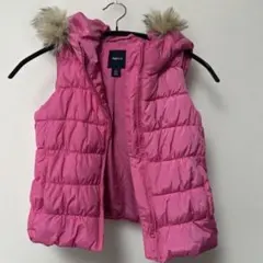 未使用品GapKids ピンク ダウンベスト S 6〜7歳