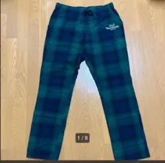 HUF グリーンチェックパンツ