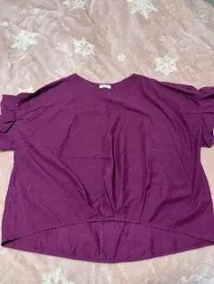 earth music&ecology パープル 半袖 トップス