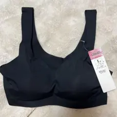 ノンワイヤーブラジャー Lサイズ ブラック