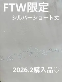 2026.2購入　ミッキーベール　シルバーショート丈