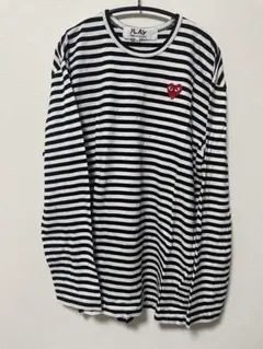 PLAY COMME des GARCONS ストライプ 長袖シャツ XXL