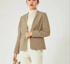 グリーンレーベルリラクシング ダブルクロス ノーラペルジャケット