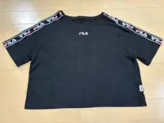 FILA クロップドTシャツ ブラック